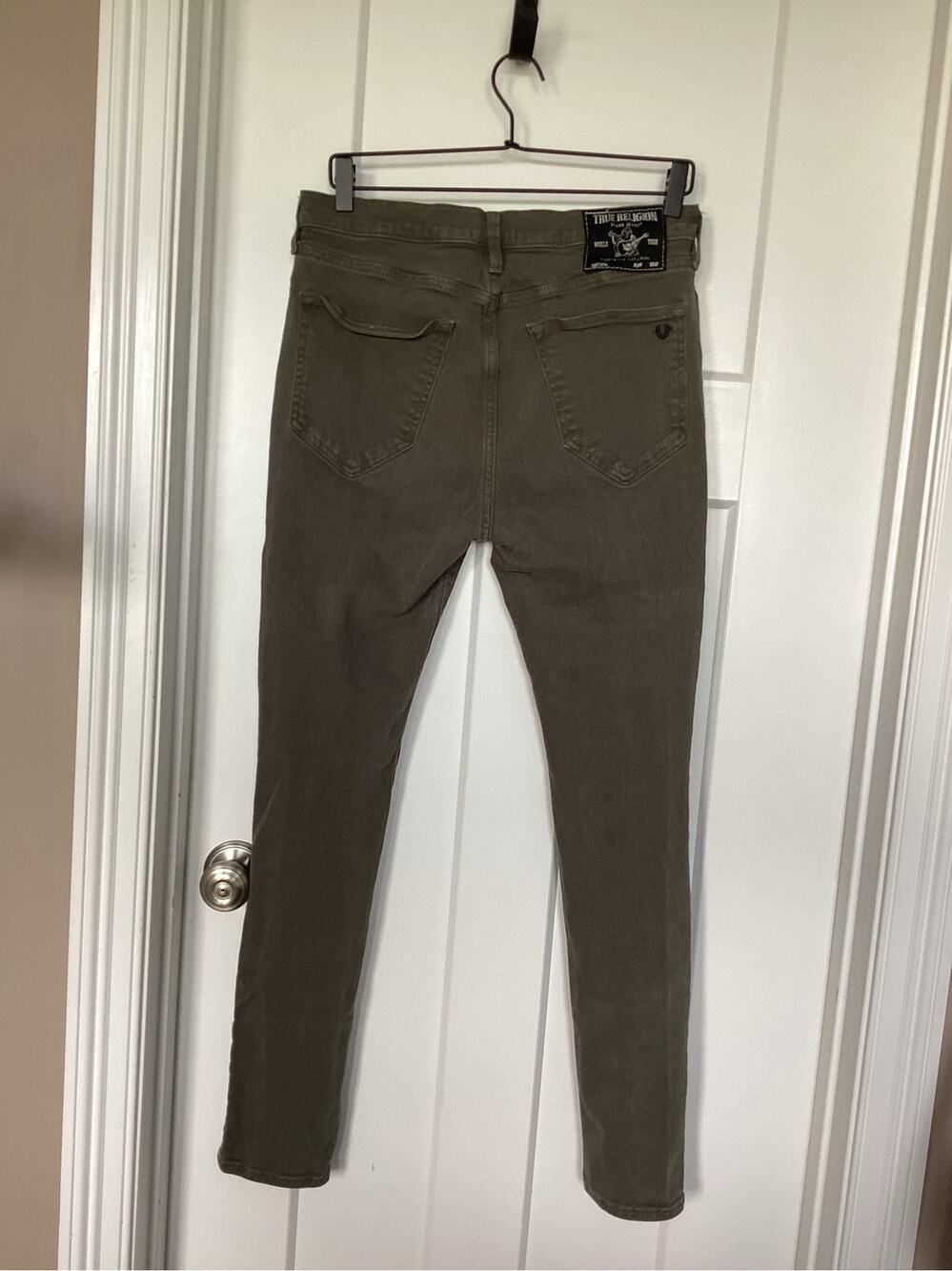 True Religion Jack Skinny Tapered Jeans Mens Size 32  Dark Wash